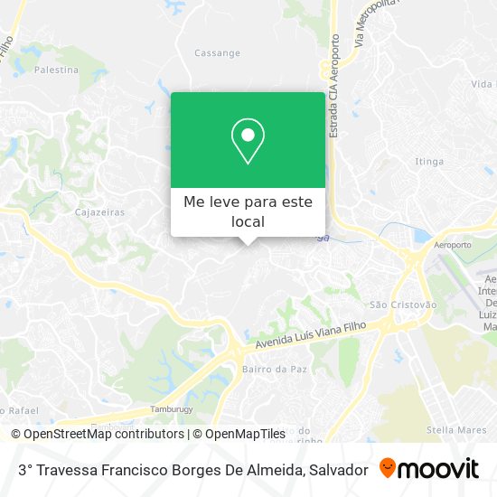 3° Travessa Francisco Borges De Almeida mapa