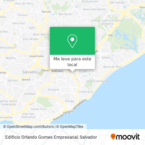 Edifício Orlando Gomes Empresarial mapa
