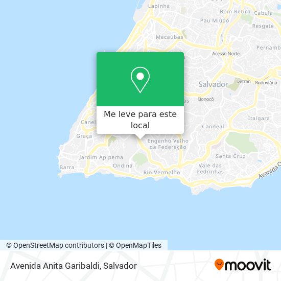 Avenida Anita Garibaldi mapa