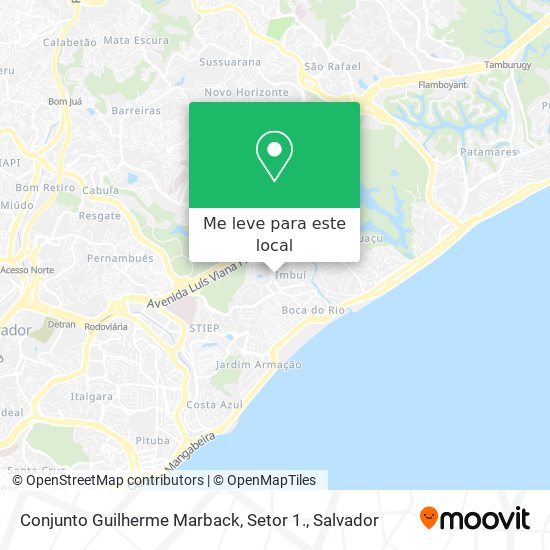 Conjunto Guilherme Marback, Setor 1. mapa