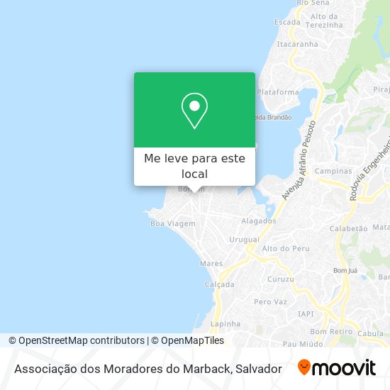 Associação dos Moradores do Marback mapa