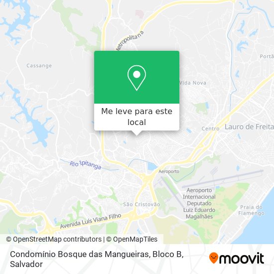 Condomínio Bosque das Mangueiras, Bloco B mapa