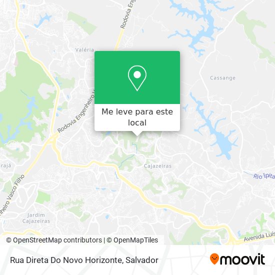 Rua Direta Do Novo Horizonte mapa