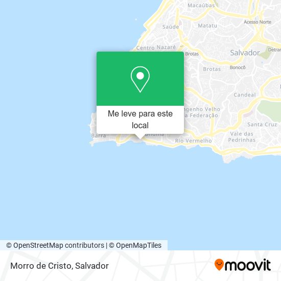 Morro de Cristo mapa