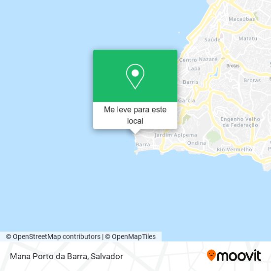 Mana Porto da Barra mapa