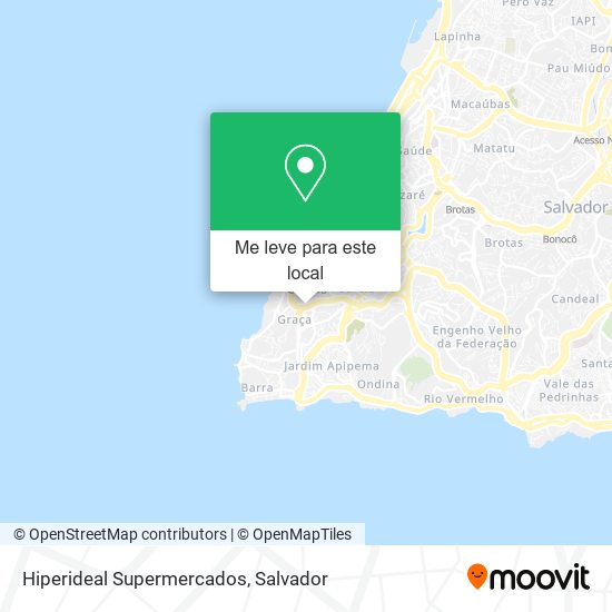 Hiperideal Supermercados mapa