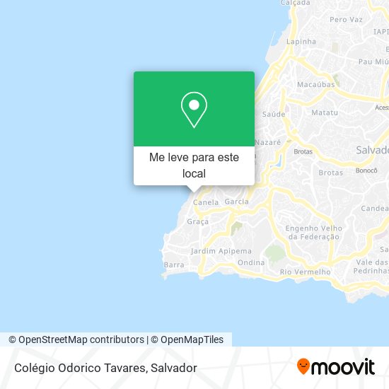 Colégio Odorico Tavares mapa