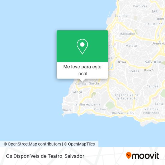 Os Disponíveis de Teatro mapa