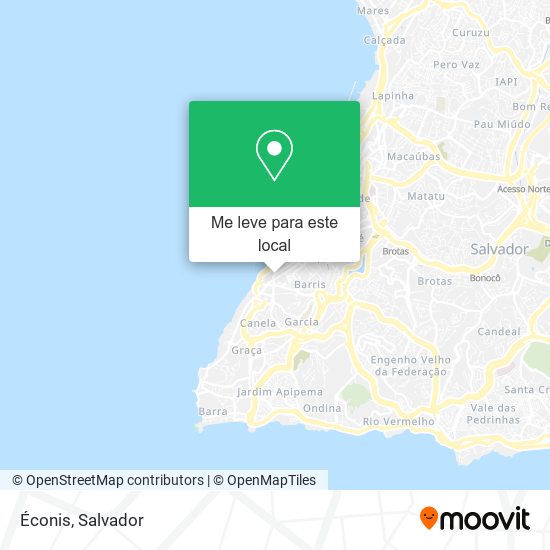 Éconis mapa