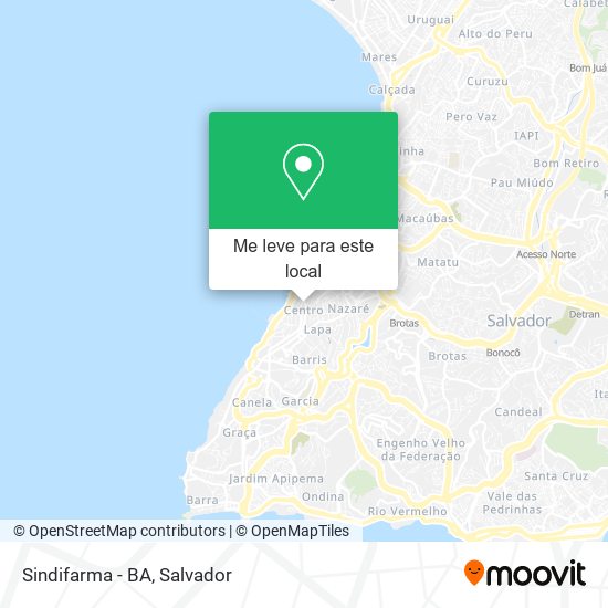 Sindifarma - BA mapa