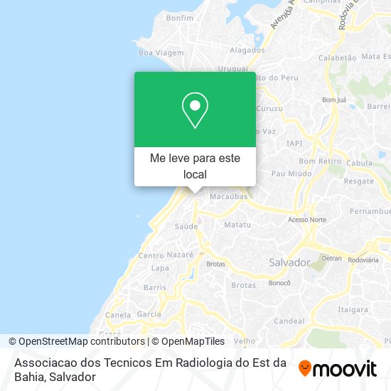 Associacao dos Tecnicos Em Radiologia do Est da Bahia mapa