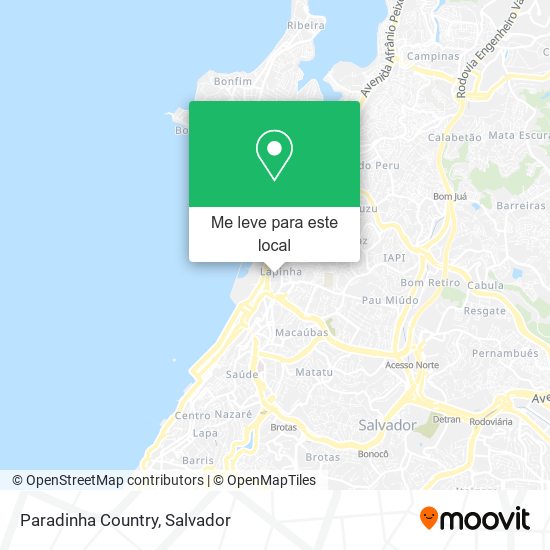 Paradinha Country mapa
