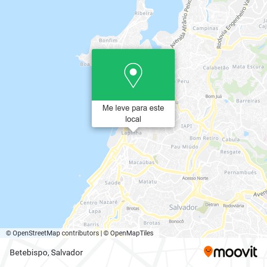 Betebispo mapa