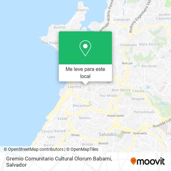 Gremio Comunitario Cultural Olorum Babami mapa