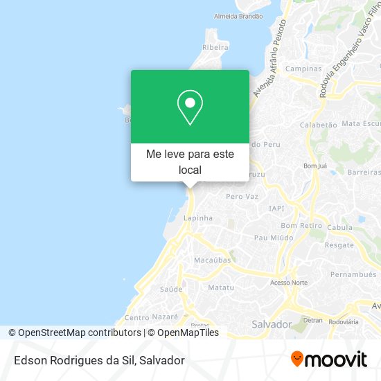 Edson Rodrigues da Sil mapa