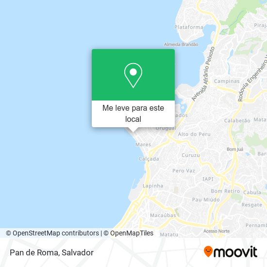 Pan de Roma mapa