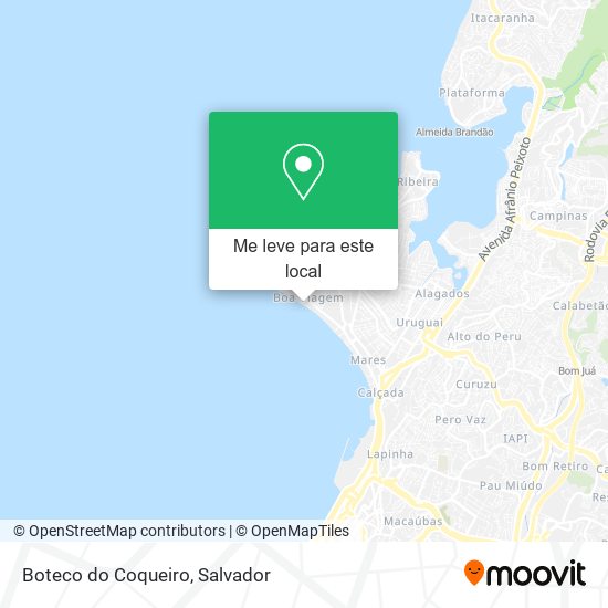 Boteco do Coqueiro mapa