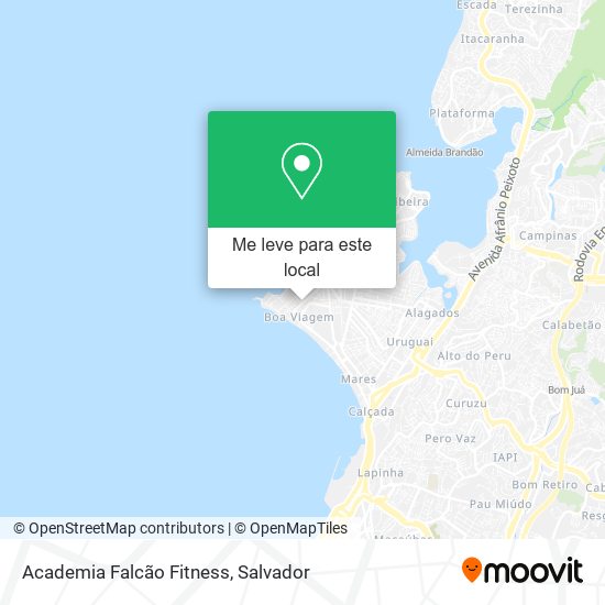 Academia Falcão Fitness mapa