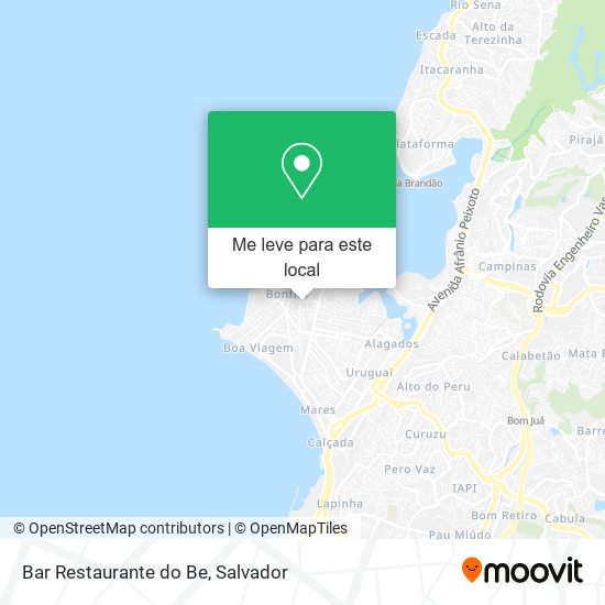 Bar Restaurante do Be mapa