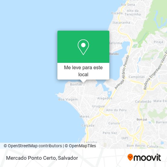 Mercado Ponto Certo mapa