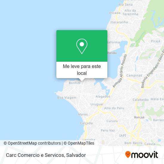 Carc Comercio e Servicos mapa