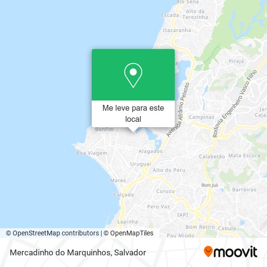 Mercadinho do Marquinhos mapa