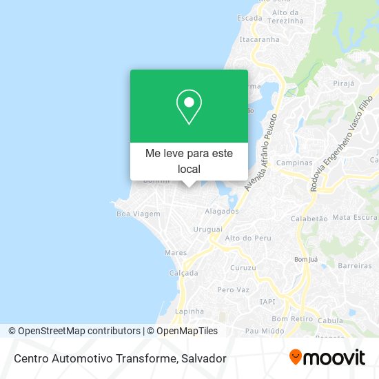 Centro Automotivo Transforme mapa
