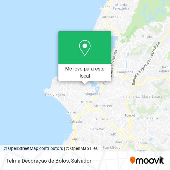 Telma Decoração de Bolos mapa