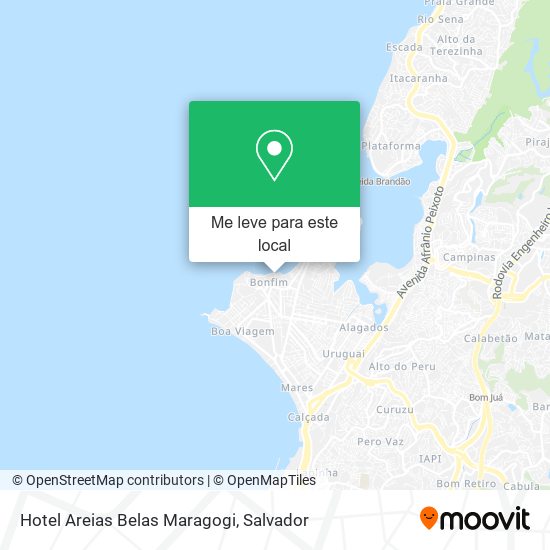 Hotel Areias Belas Maragogi mapa