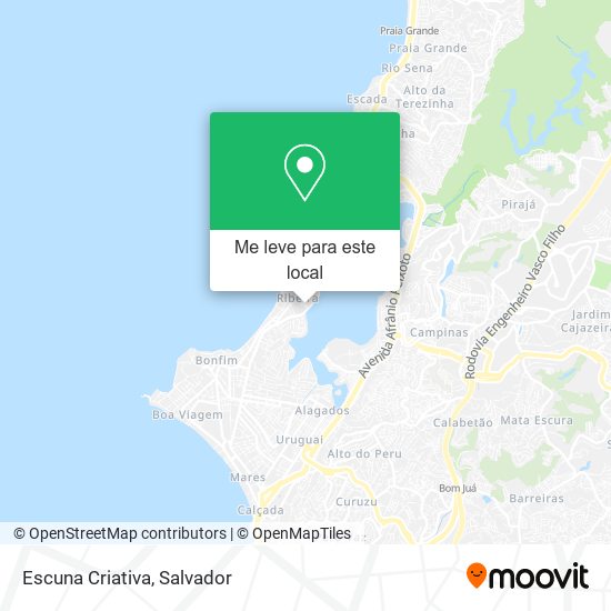 Escuna Criativa mapa