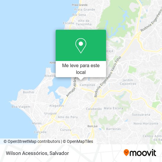 Wilson Acessórios mapa