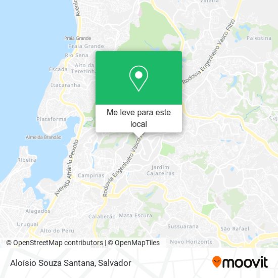 Aloísio Souza Santana mapa