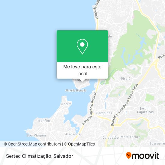 Sertec Climatização mapa