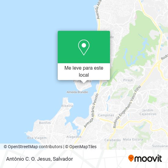 Antônio C. O. Jesus mapa