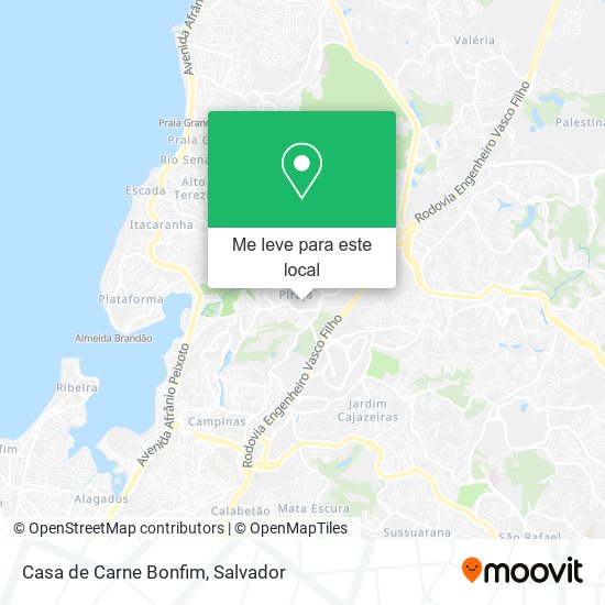 Casa de Carne Bonfim mapa