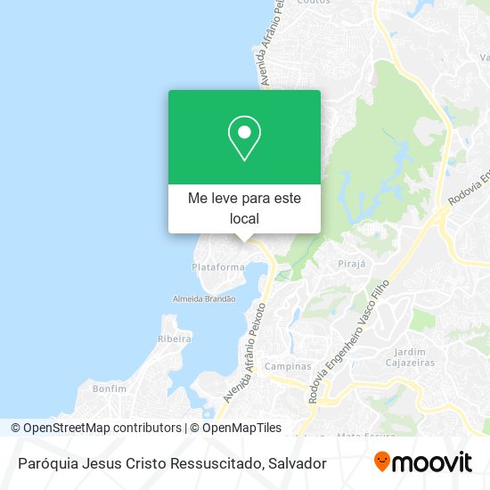 Paróquia Jesus Cristo Ressuscitado mapa