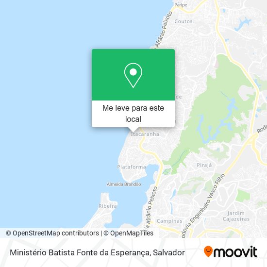 Ministério Batista Fonte da Esperança mapa