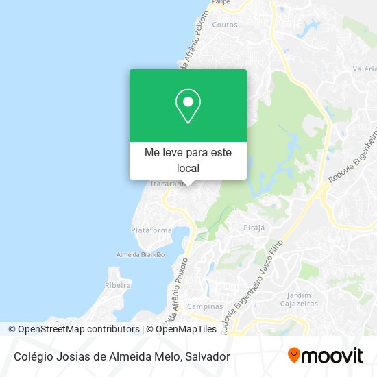 Colégio Josias de Almeida Melo mapa