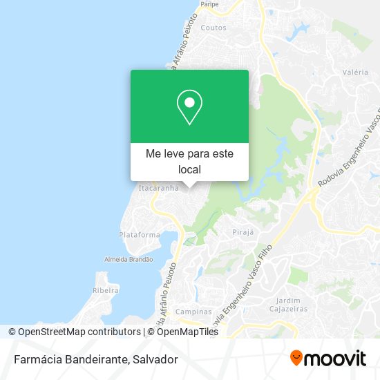 Farmácia Bandeirante mapa
