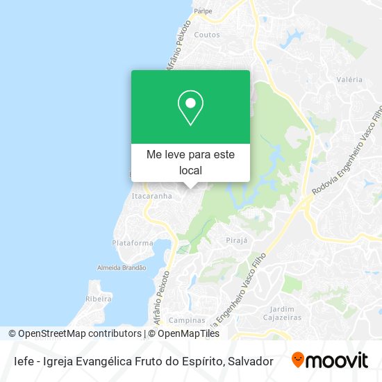 Iefe - Igreja Evangélica Fruto do Espírito mapa