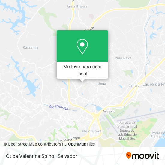 Ótica Valentina Spinol mapa