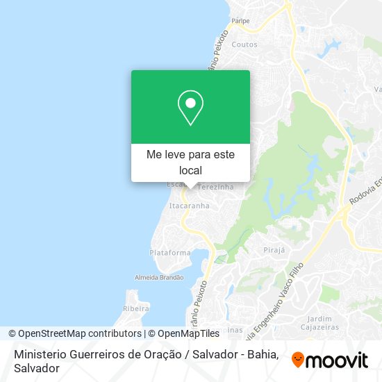Ministerio Guerreiros de Oração / Salvador - Bahia mapa