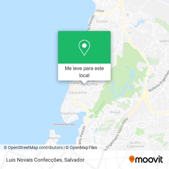 Luis Novais Confecções mapa