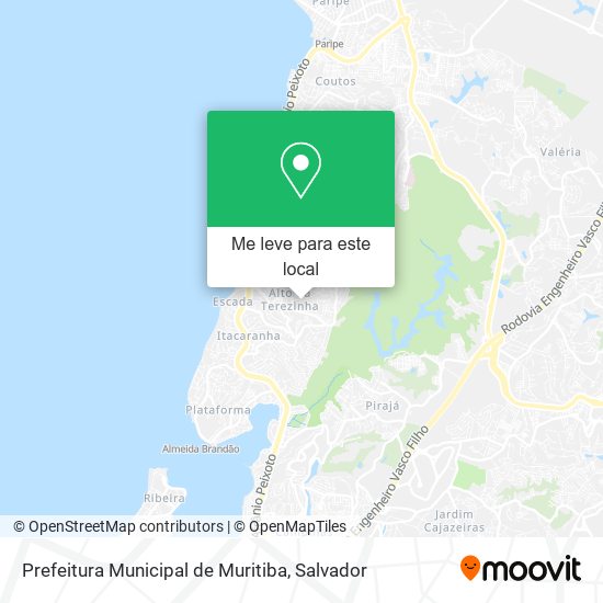 Prefeitura Municipal de Muritiba mapa