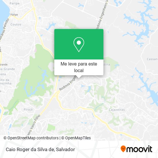 Caio Roger da Silva de mapa