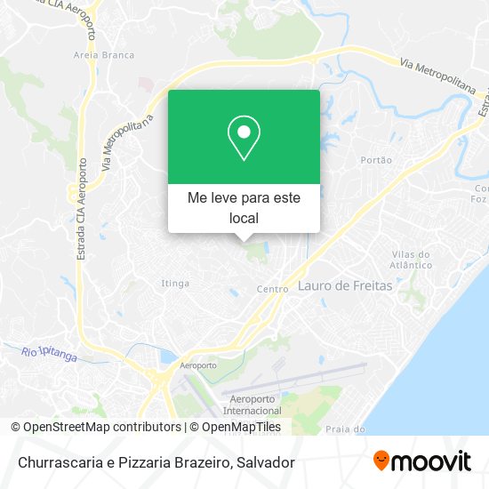 Churrascaria e Pizzaria Brazeiro mapa