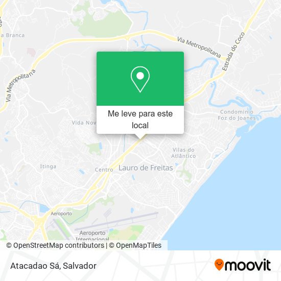 Atacadao Sá mapa