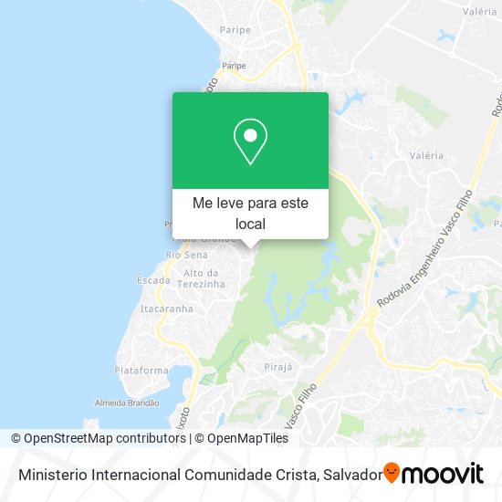 Ministerio Internacional Comunidade Crista mapa
