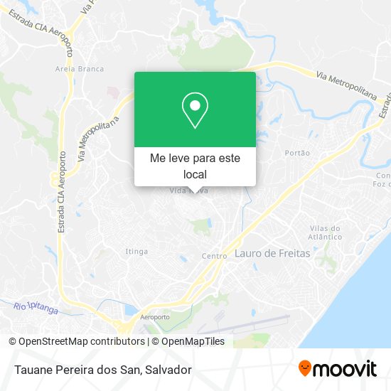 Tauane Pereira dos San mapa