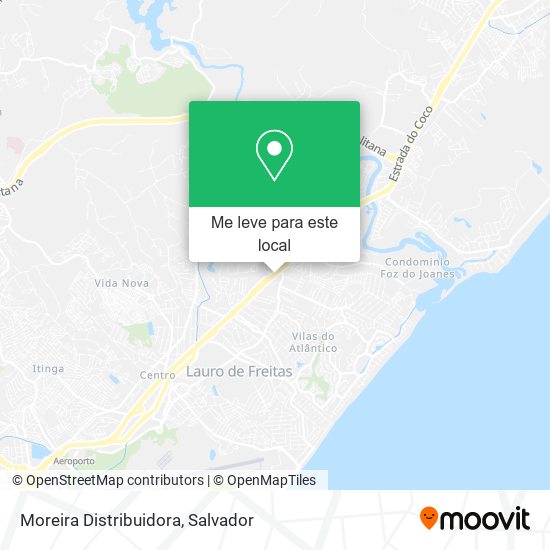 Moreira Distribuidora mapa